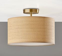 Haven Woven Flush Mount (15'')