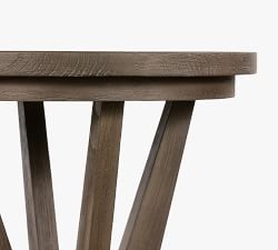 Raylan Teak Outdoor Round Outdoor End Table