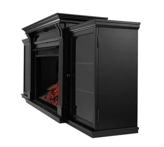 Pottery Barn Bartow Electric Fireplace Media Cabinet - Thumbnail 2