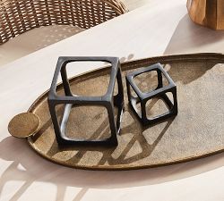 Cube Sculptures - Set of 2