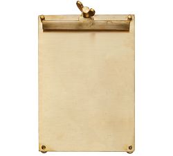 Scribner Brass Notepad