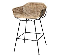 Wendel Rattan Stool