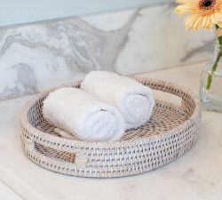 Tava Handwoven Rattan Oval Serving Tray