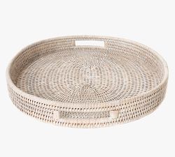 Tava Handwoven Rattan Oval Serving Tray