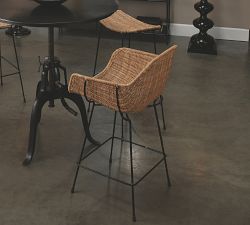 Wendel Rattan Stool