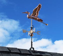Blue Heron Bird Copper Weathervane