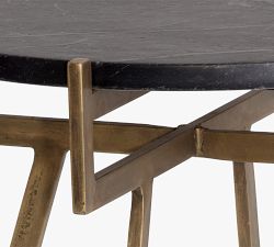Dell Round Marble Side Table (18")
