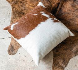 Dex Cow Hide Pillow Cover