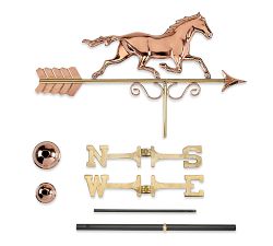 Galloping Horse Copper Weathervane