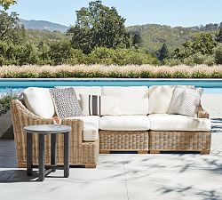 Huntington Wicker 4-Piece Slope Arm Outdoor Sectional (100")