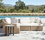 Huntington Wicker 4-Piece Slope Arm Outdoor Sectional (100")