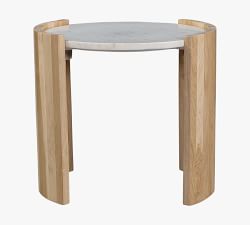 Laurie Round Marble Side Table (20")