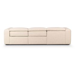 Lennox 3-Piece Upholstered Power Reclining Chaise Sectional (121")