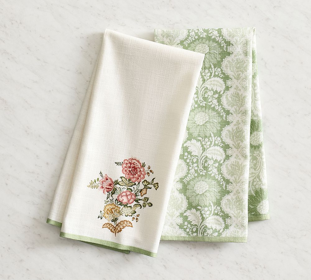 Kravet Tea Towels - Mixed Set of 2 - Mixed Set of 2 - Multi