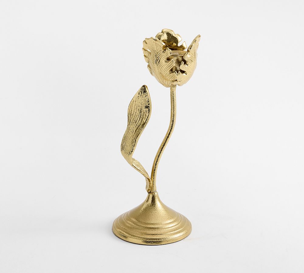 Monique Lhullier Grace Tulip Candle Holder - Large, Brass