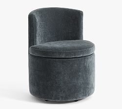 Open Box: Balboa Upholstered Dining Chair - Rustic Chenille Slate