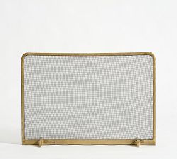 Open Box: Bodhi Fireplace Screen, Small (38") - Brass