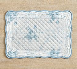 LoveShackFancy Rose Quilted Cotton Placemats - Set of 4