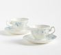 LoveShackFancy Rose Porcelain Teacups &amp; Saucers - Set of 2