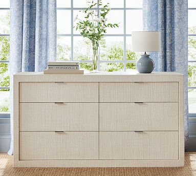 Cape Woven 6-Drawer Wide Dresser (60") | Pottery Barn
