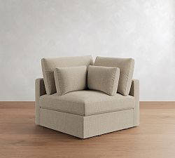 Open Box: Westwood Square Arm Deep Seat Corner - Performance Chateau Basketweave Oatmeal