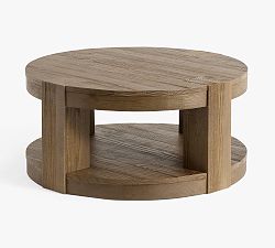 Open Box: Rockport Round Coffee Table, Small (34") - Sierra