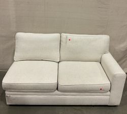 Open Box: Build Your Own Pearce Square Arm Sectional, Right Loveseat - Performance Boucle Oatmeal
