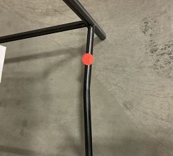 Open Box: Maison Leather Counter Stool (24") - Signature Maple, Antique Bronze Legs