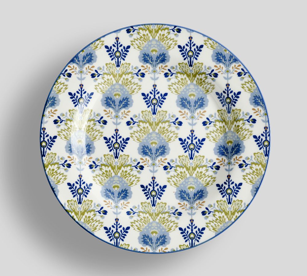 Kravet Blossom Salad Plates - Set of 4 - Set of 4 - Azure