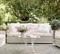 LoveShackFancy Wicker Outdoor Sofa (82")