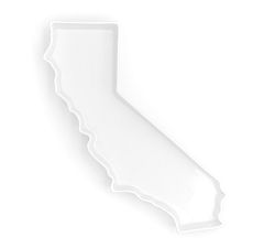 Open Box: Lark Handmade Porcelain State Serving Platter, California - White