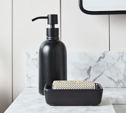 Matte Black Porcelain Bathroom Accessories