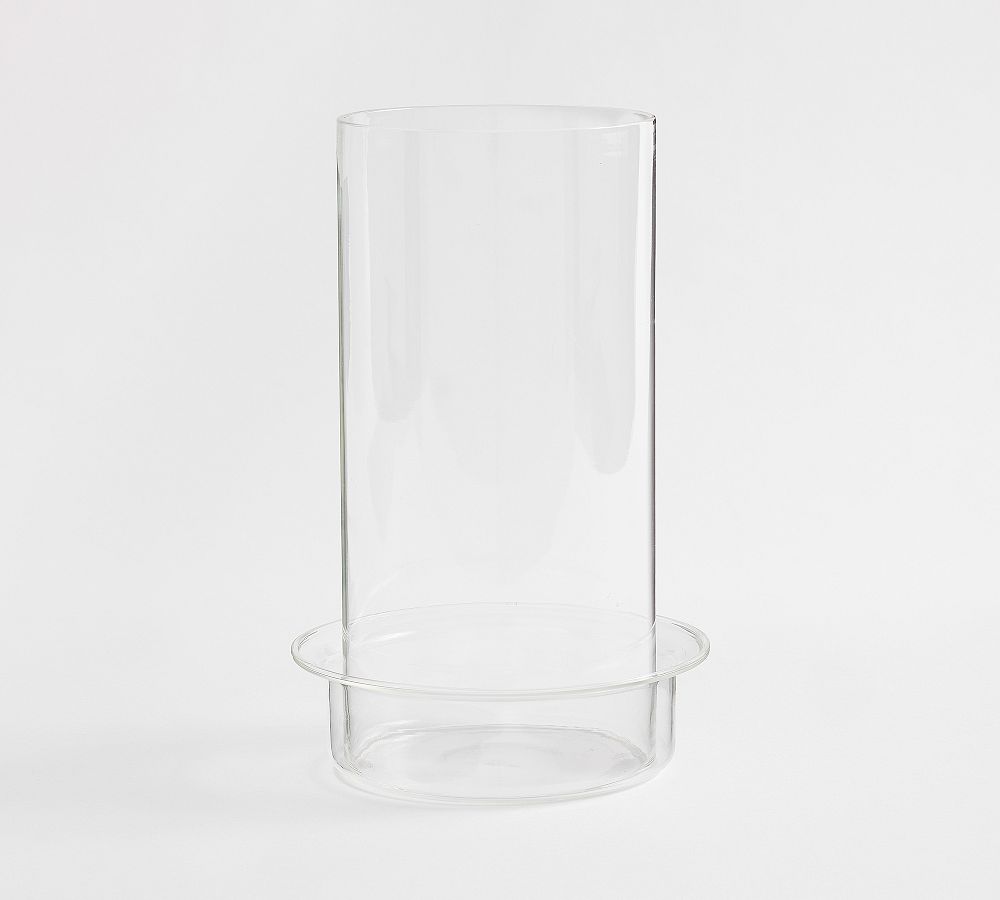 Malibu Glass Hurricane Candle Holder - Clear, XL 12X13"