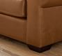 Big Sur Roll Arm Deep Seat Leather L-Shaped Chaise Sectional (151")