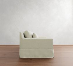 York Square Arm Deep Seat Slipcovered Sofa (60"-108")