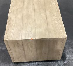 Open Box: Leon Rectangular Coffee Table (52") - Vintage White Wash