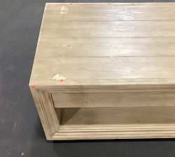 Open Box: Leon Rectangular Coffee Table (52") - Vintage White Wash