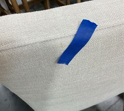 Open Box: Classic Upholstered Dining Side Chair - Ivory Performance Heathered Tweed, Seadrift Finish