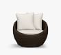 Torrey Wicker Swivel Outdoor Papasan