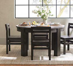Folsom Round Storage Extendable Dining Table (54"-72")
