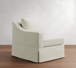 Build Your Own York Slope Arm Slipcovered Sectional