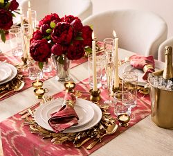 Etched Gold Rim Double Old Fashioned Glasses - Set of 4