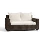 Torrey Wicker Square Arm Outdoor Loveseat (62")