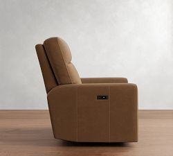 Parker Leather Power Swivel Glider Recliner