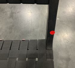 Open Box: Abbott FSC® Acacia Woven Outdoor Dining Side Chair, Individual - Weathered Black