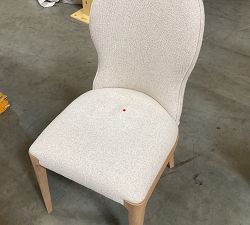 Open Box: Juniper Upholstered Dining Chair - Performance Boucle Oatmeal, Seadrift Legs