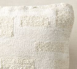 Textured Geo Squares Pillow Cover