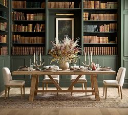 Farmhouse Trestle Extendable Dining Table (84"-104")