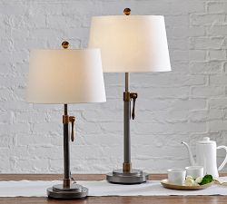 Sutter Adjustable Metal USB Table Lamp (24"-29")