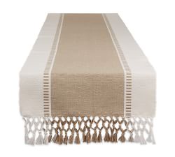 Dobby Striped Cotton Table Runner